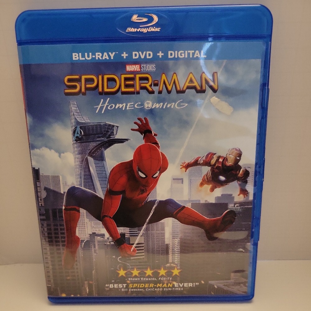 Spider-Man Homecoming Blu-ray 2017 Marvel Studios Jon Watts PG-13 Action Movie